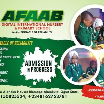 Now Enrolling: Admission Open for 2025/2026 at Afaab Digital Schools